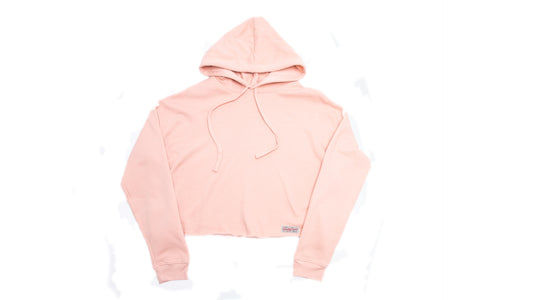 Light Pink Cropped Hoodie