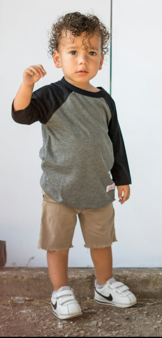 Grey TODDLER BASEBALL T-Shirt