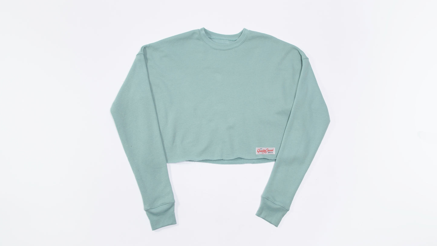 Cropped Blue Sweatshirt