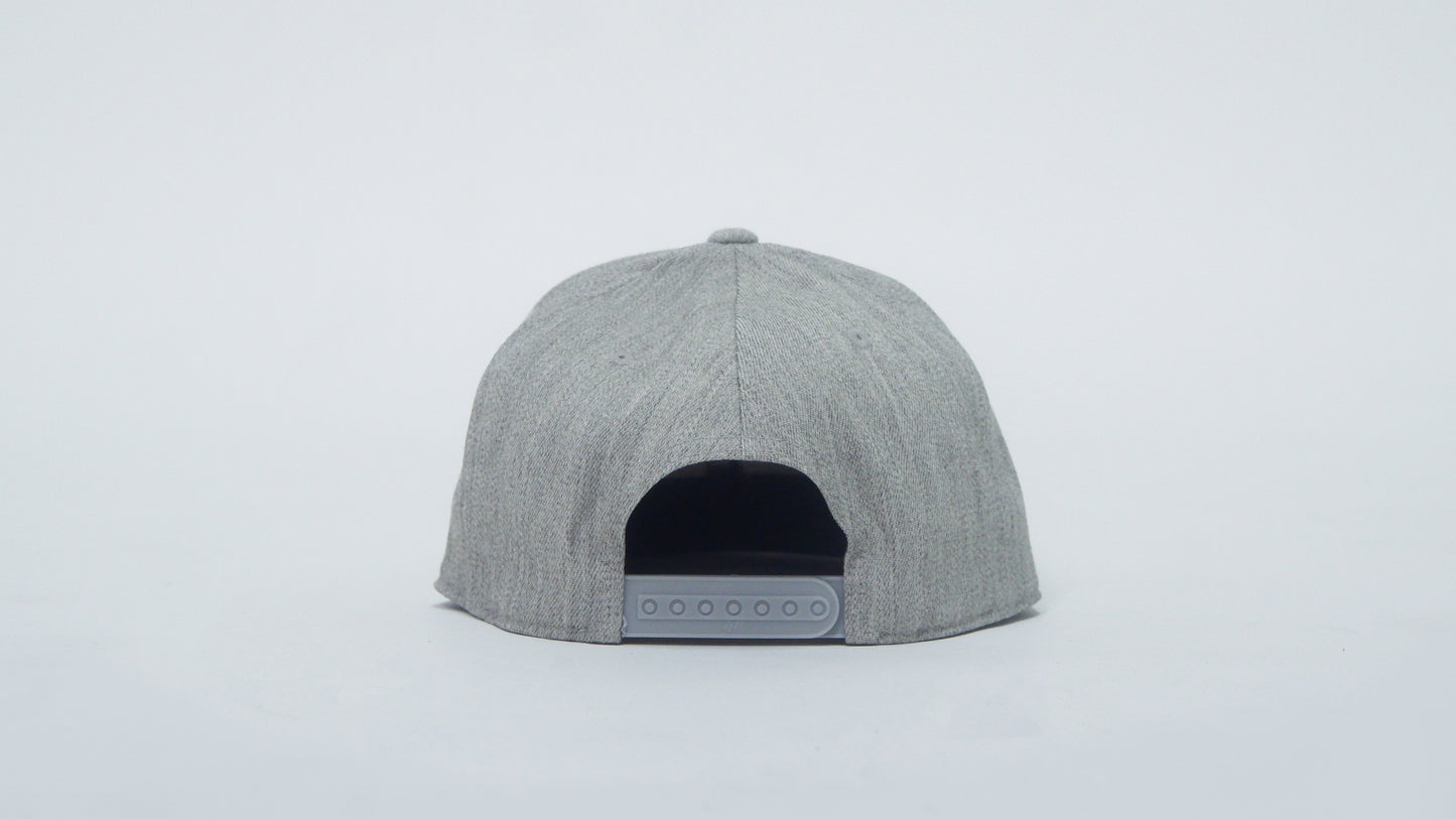 Heather Grey Snapback Hat