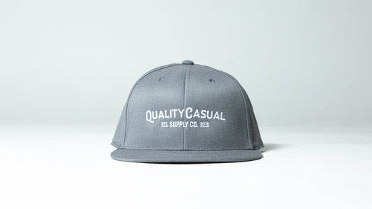 Gray Fitted Hat