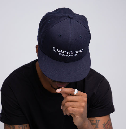 Navy Fitted