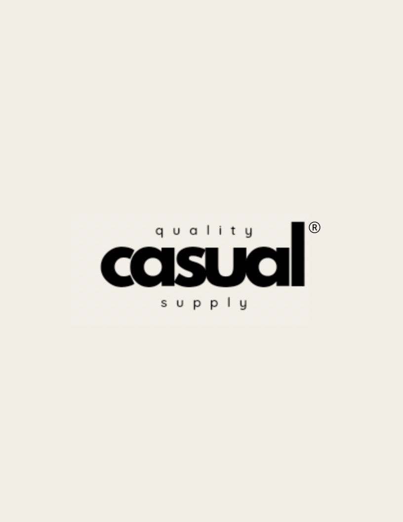 Cream Preshrunk Quality Casual Supply Logo Tee