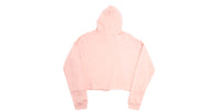 Back of Light Pink Cropped Hoodie
