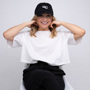 Black Distressed Dad Hat