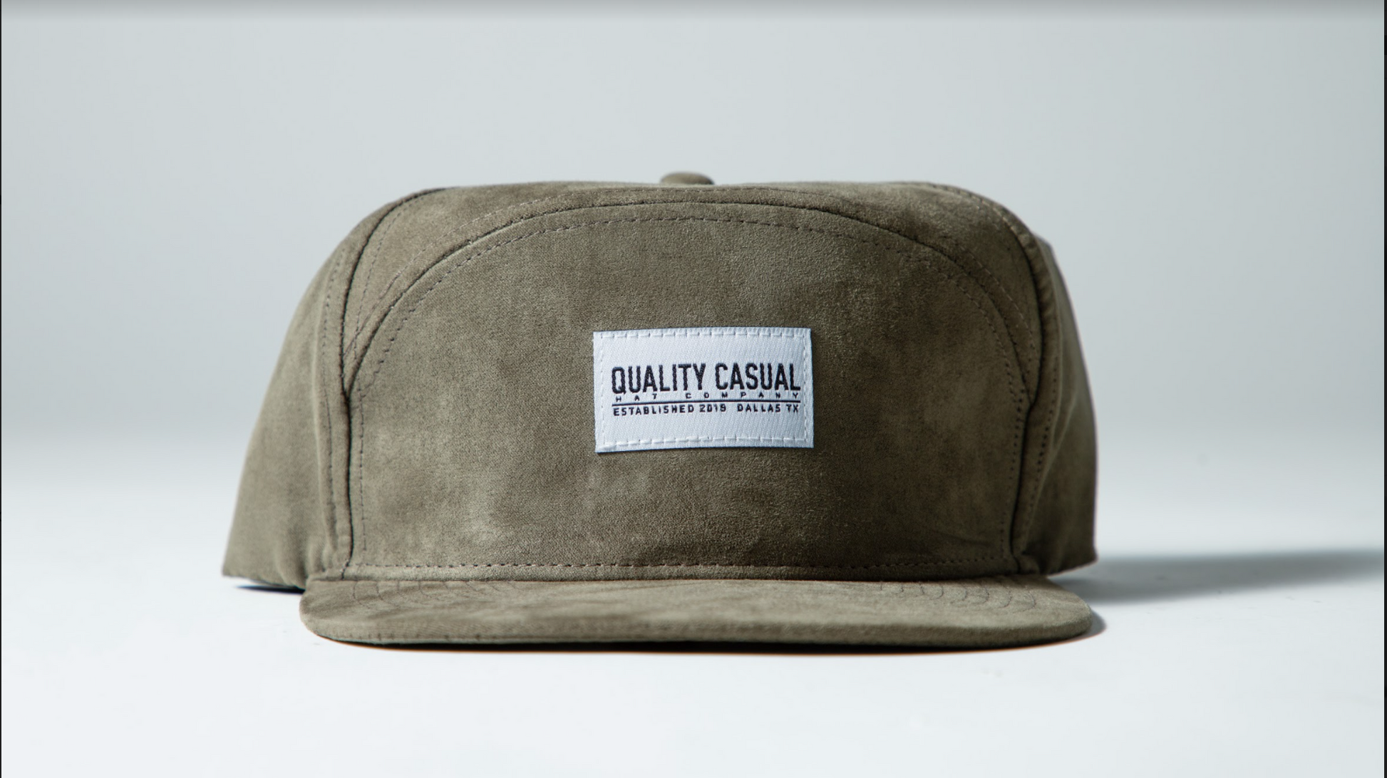 Front of Olive Suede Hat