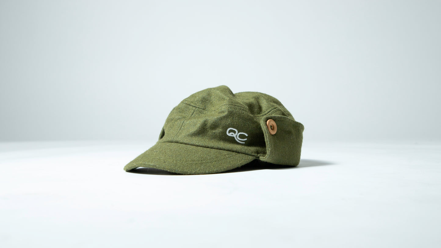 Army Green Military Style Flap Hat