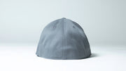 Back of Gray Fitted Hat