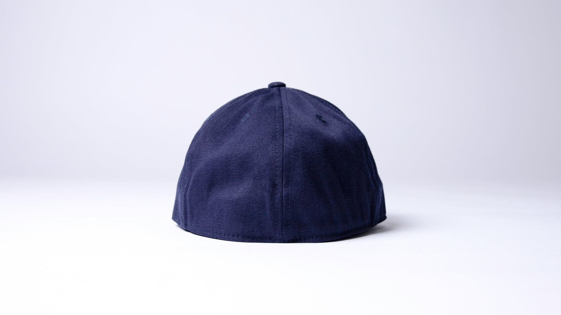 Back of Navy Fitted Hat